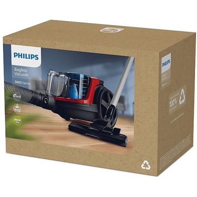 Aspirador sin bolsa - PHILIPS PowerPro Compact FC9330, 900 W, Depósito 1,5 l, Negro