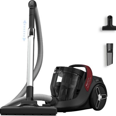 Aspirador sin bolsa - Rowenta Green Force Cyclonic Max RO7B13EA, 900W, 2.5 L, Filtro HEPA, Radio acción 9 m, 73 dB(A), Negro