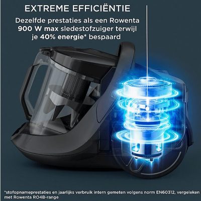 Aspirador sin bolsa - ROWENTA RO7C36, 500 W, Depósito 2,5 l, Black