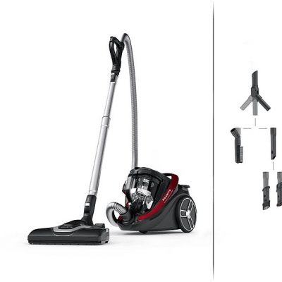 Aspirador sin bolsa - ROWENTA Silence Force RO7933, 500 W, Depósito 2,5 l, Red, Black