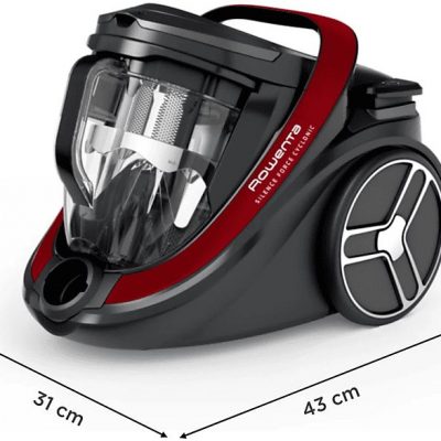 Aspirador sin bolsa - ROWENTA Silence Force RO7933, 500 W, Depósito 2,5 l, Red, Black