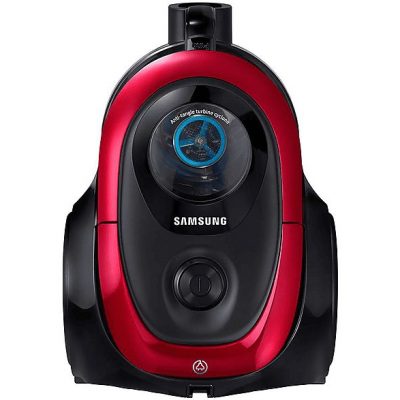 Aspirador sin bolsa - SAMSUNG VC07M2110SR, 700 W, Potencia de succión 180 AirWatt, Depósito 1,5 l, Negro, Rojo