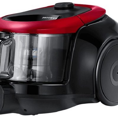 Aspirador sin bolsa - SAMSUNG VC07M2110SR, 700 W, Potencia de succión 180 AirWatt, Depósito 1,5 l, Negro, Rojo