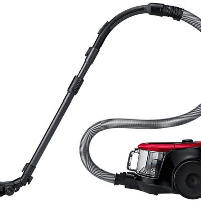 Aspirador sin bolsa - SAMSUNG VC07M2110SR, 700 W, Potencia de succión 180 AirWatt, Depósito 1,5 l, Negro, Rojo