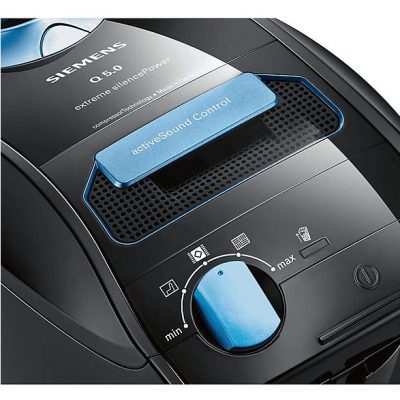 Aspirador sin bolsa - SIEMENS VSQ5X1230, 850 W, Depósito 4,5 l, Negro