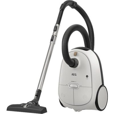 Aspiradora con bolsa - AEG AB61H6SW, 850 W, Potencia de succión 20300 AirWatt, Depósito 3,5 l, Blanco