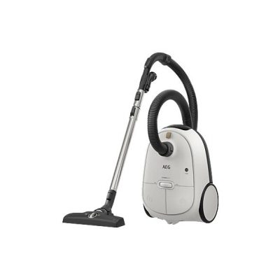 Aspiradora con bolsa - AEG AB61H6SW, 850 W, Potencia de succión 20300 AirWatt, Depósito 3,5 l, Blanco