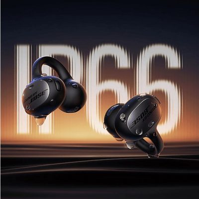 Auriculares conducción de aire - Baseus Inspire XC1 Sound By Bose, 40 h de autonomía, Cancelación de ruido, Sonido inmersivo Dolby Spatial, Negro