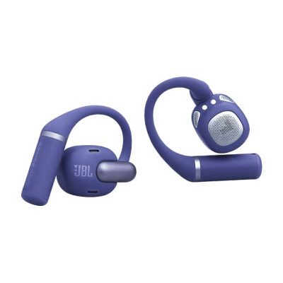 Auriculares conducción de aire - JBL Sense Pro, 38h Autonomía, Open-ear, Gancho Ajustable, 4 Micrófonos, Azul