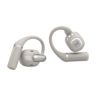 Auriculares conducción de aire - JBL Sense Pro, 38h Autonomía, Open-ear, Gancho Ajustable, 4 Micrófonos, Gris