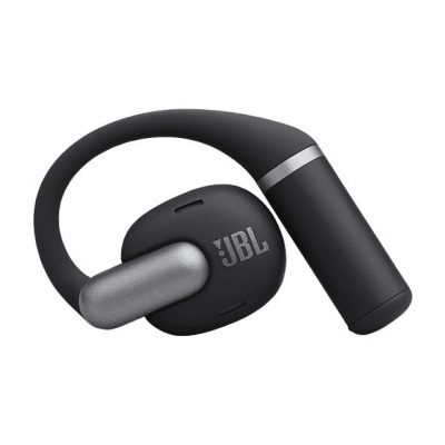 Auriculares conducción de aire - JBL Sense Pro, 38h Autonomía, Open-ear, Gancho Ajustable, 4 Micrófonos, Negro