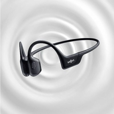 Auriculares conducción ósea  - Openrun Pro SHOKZ, Control remoto, Bluetooth, Negro