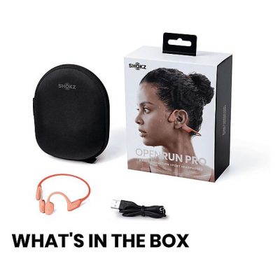 Auriculares conducción ósea  - OpenRun Pro SHOKZ, Control remoto, Bluetooth, Pink