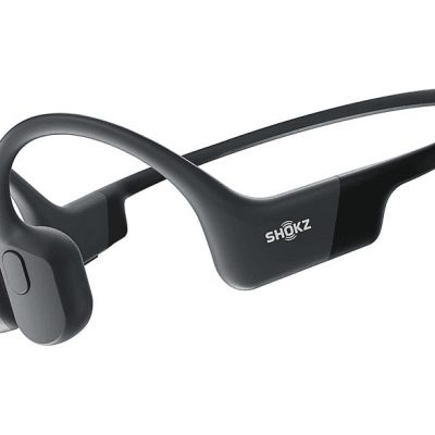 Auriculares conducción ósea  - OPENRUN SHOKZ, Control remoto, Bluetooth, Negro