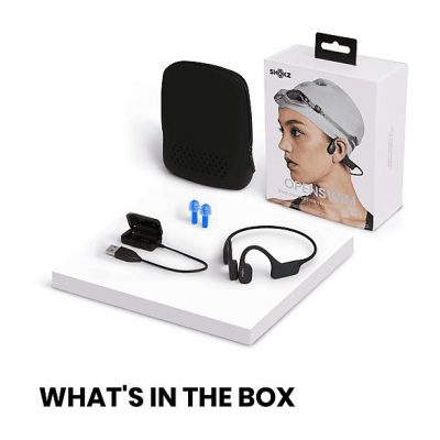 Auriculares conducción ósea  - OpenSwim SHOKZ, Banda para el cuello, Bluetooth, Azul