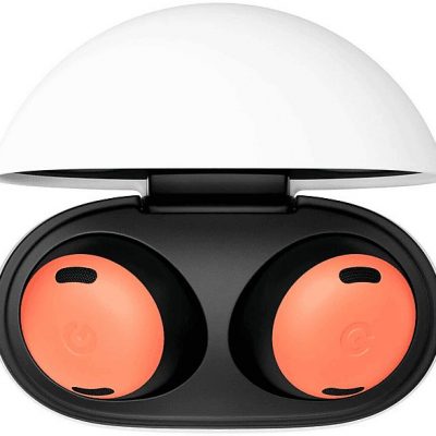 Auriculares de botón - Google Pixel Buds Pro, 11h Autonomía de reproducción, Estuche de carga USB-C, Resistencia IPX4, Coral