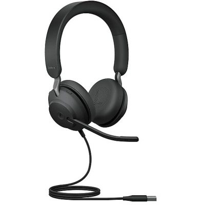 Auriculares de diadema con cable  - Evolve2 40 SE JABRA, Circumaurales, Black
