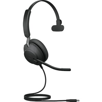 Auriculares de diadema con cable  - Evolve2 40 SE JABRA, Circumaurales, Negro