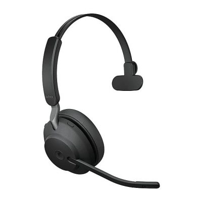 Auriculares de oficina  - Evolve2 65, MS Mono JABRA, Circumaurales, Bluetooth, Negro