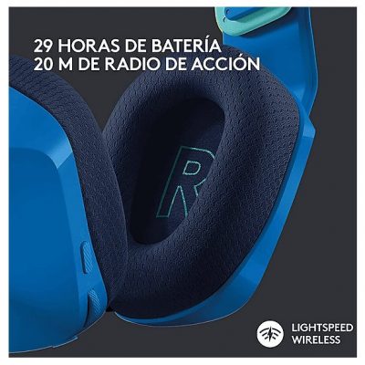 Auriculares Gaming  - 981-000943 LOGITECH, Circumaurales, Bluetooth, Azul
