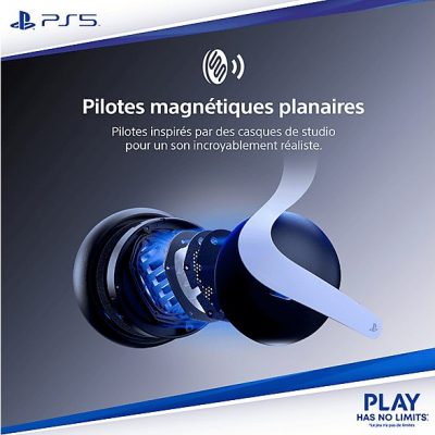 Auriculares gaming  - Pulse Elite SONY, Circumaurales, Bluetooth, Blanco
