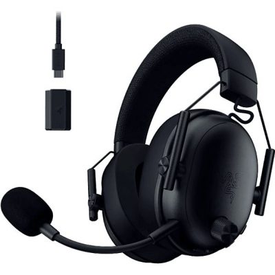 Auriculares gaming - Razer BlackShark V3, Circumaurales, Bluetooth, 70h Autonomía, Micrófono, Negro