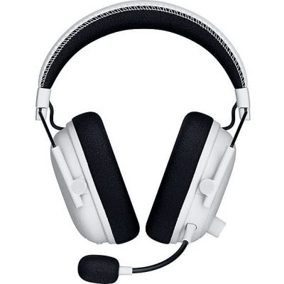 Auriculares gaming - Razer BlackShark V3 Pro, Circumaurales, Bluetooth, Micrófono, 70h Autonomía, Cancelación Activa de Ruido Híbrida, Blanco