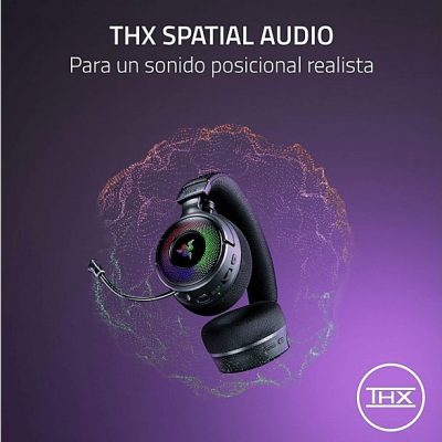 Auriculares gaming - Razer Kraken V4, Circumaurales, Bluetooth, Negro