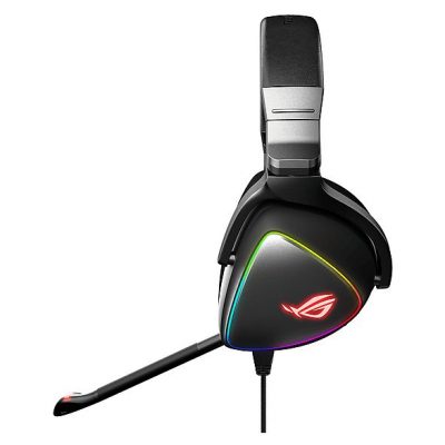 Auriculares gaming  - ROG Delta ASUS, Supraaurales, Negro
