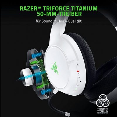 Auriculares Gaming  - RZ04-03470300-R3M1 RAZER, Circumaurales, Bluetooth, Blanco