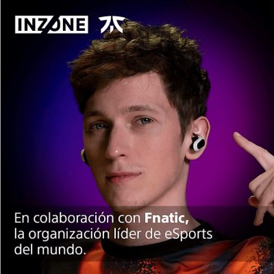Auriculares gaming - Sony INZONE Buds, True Wireless, Noise Cancelling, Inalámbricos, Baja latencia, 24h, Micrófono IA, PC/PlayStation 5 (PS5), Blanco