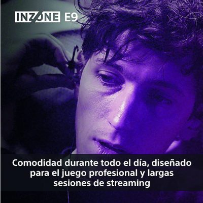 Auriculares gaming - Sony INZONE E9, Aislamiento acústico, Caja de audio USB-C, PC streaming, Cable 1,8 m, Fnatic, Estuche, G900W, Blanco