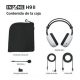 Auriculares gaming - Sony INZONE H9 II, Inalámbricos, Noise Cancelling, Fnatic, Micrófono, IA, 30h, Bluetooth/LE/2,4 GHz, Ligeros, PC, WHG910N, Blanco