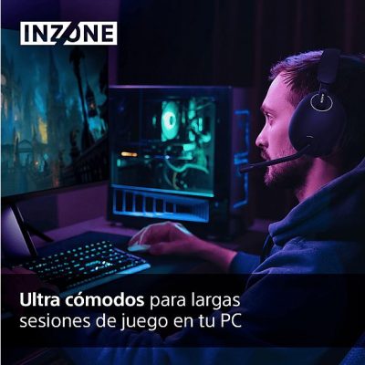 Auriculares gaming - Sony INZONE H9, Noise Cancelling, Inalámbricos, Bluetooth, Sonido espacial 360, 32h, Micrófono, PC / PlayStation 5 (PS5), Negro