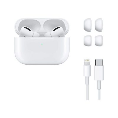 Auriculares Inalámbricos  - Auriculares Bluetooth Apple AirPods Pro c/Carga MagSafe Blanco (MLWK3ZM/A) APPLE, Intraurales, Bluetooth, White
