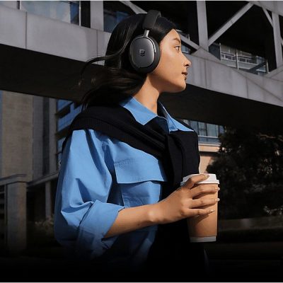 Auriculares inalámbricos - Baseus Inspire XH1 Sound By Bose, Wireless, Cancelación de Ruido, Audio Hi-Res/LDAC, Comodidad Cloud-Soft, Negro Cosmic