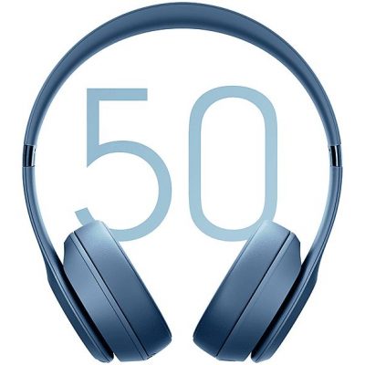 Auriculares inalámbricos - Beats Solo 4, Supraaurales, Bluetooth, 50h Autonomía, iOS y Android, Azul pizarra
