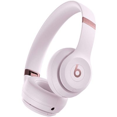 Auriculares inalámbricos - Beats Solo 4, Supraaurales, Bluetooth, 50h Autonomía, iOS y Android, Rosa nube
