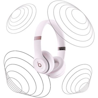 Auriculares inalámbricos - Beats Solo 4, Supraaurales, Bluetooth, 50h Autonomía, iOS y Android, Rosa nube