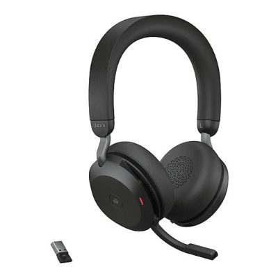 Auriculares inalámbricos  - Evolve2 75 JABRA, Circumaurales, Bluetooth, Negro