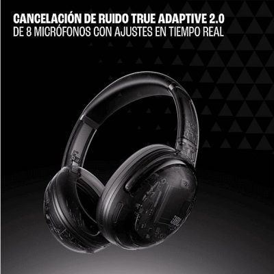 Auriculares inalámbricos - JBL Tour One M3, Circumaurales, Bluetooth, 70h Autonomía, 8 Micrófonos, Crema