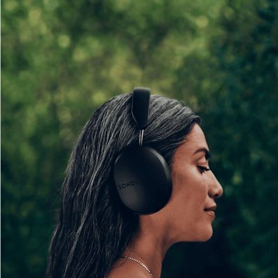 Auriculares inalámbricos - Sonos Ace, Supraaurales, Inalámbricos, 30 horas de autonomía, Cancelación de ruido, Negro