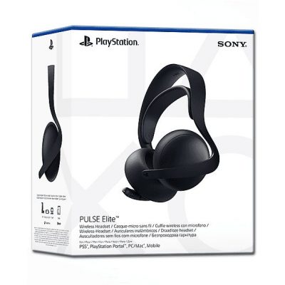 Auriculares inalámbricos - Sony Pulse Elite, Bluetooth, Para PS5, Cancelación de ruido, Midnight Black