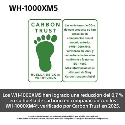 Auriculares inalámbricos - Sony WH-1000XM5P, Cancelación ruido (Noise Cancelling), 30h, Hi-Res, Carga Rápida, Con Asistente, Bluetooth, Diadema, Rosa