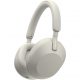 Auriculares inalámbricos - Sony WH-1000XM5S, Cancelación ruido (Noise Cancelling), 30h, Hi-Res, Carga Rápida, Con Asistente, Bluetooth, Diadema, Plata