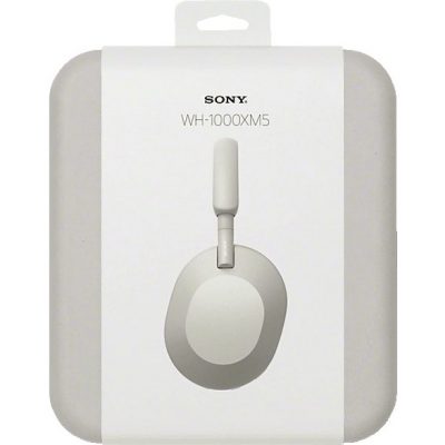 Auriculares inalámbricos - Sony WH-1000XM5S, Cancelación ruido (Noise Cancelling), 30h, Hi-Res, Carga Rápida, Con Asistente, Bluetooth, Diadema, Plata