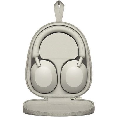 Auriculares inalámbricos - Sony WH-1000XM5S, Cancelación ruido (Noise Cancelling), 30h, Hi-Res, Carga Rápida, Con Asistente, Bluetooth, Diadema, Plata