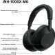 Auriculares inalámbricos - Sony WH-1000XM6, Cancelación ruido, 30h Autonomía, Hi-Res, Carga Rápida, Cómodo, Plegable, iOS/Android, Negro