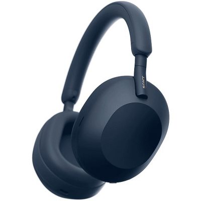Auriculares inalámbricos - Sony WH1000XM5L, Cancelación ruido (Noise Cancelling), 30h, Hi-Res, Carga Rápida, Con Asistente, Bluetooth, Diadema, Azul
