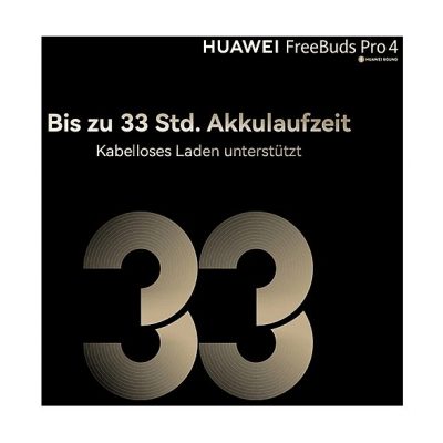 Auriculares True Wireless  - FreeBuds Pro 4 HUAWEI, Intraurales, Bluetooth, Negro
